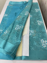 Tissue silk saree with embroidery MSH240
