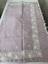 Soft Silky kota saree with embriodery MSF165 PinkLavender