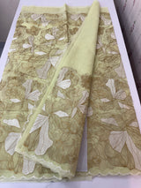 Jute Linen saree with thread work MSH206