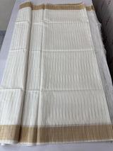 Soft blended tussar saree MKT121 - lines