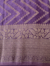 Semi Banarasi Georgette saree MKGS721 Lavender