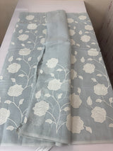 Kota cotton applique work saree- MSH7877 PowderBlue