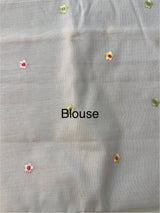 Mul chanderi saree with embriodery borders MSH113 - DuskyLavender