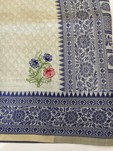 Semi silk saree with embroidery MSS456