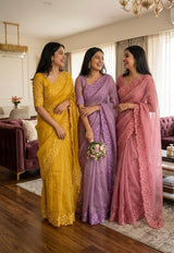 Soft Organza saree with embroidery borders - MSH5777 Offwhite
