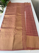 Semi banarasi Georgette saree - SYACNNR NudePeach