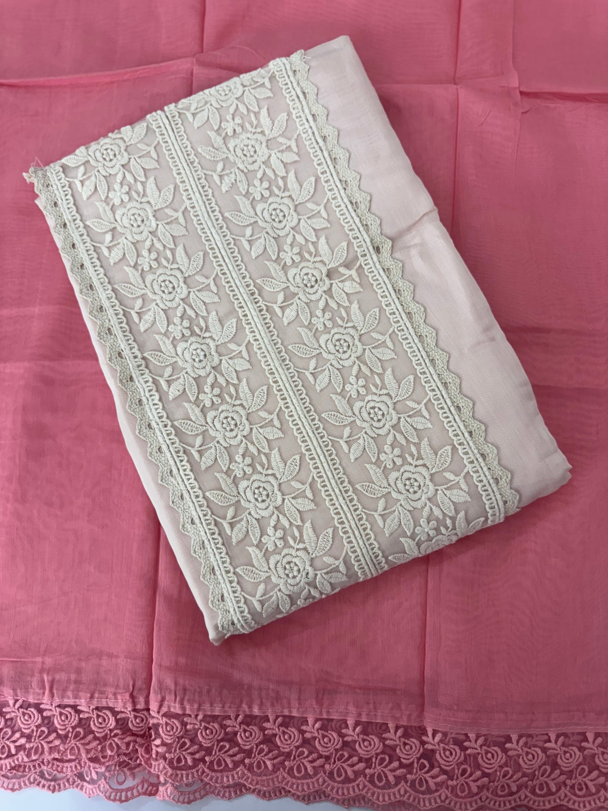Unstitched Malai Chanderi Salwar Set - MUS104