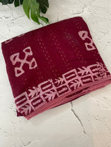 Semi soft silk saree with batik prints MSB555