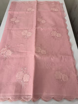 Kota Moonga checks Applique work saree  MSH278 Pink