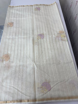 Mul chanderi applique work saree  MSH7371