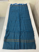 Soft mulcotton saree with zari checks MS4436