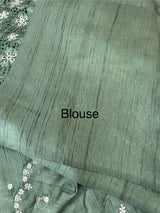 Cutwork Semi tussar saree MTSS680