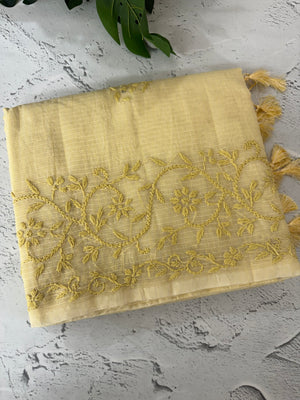 Premium NetKota saree with Hand Chikankari work  MSH246