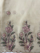 Soft crush chiffon saree with embroidery MCH390