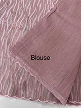 Semi tussar saree with thread work MTS490 DustyOnion