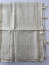 Soft silk saree with zari weaving  MSG6162 PearlCream