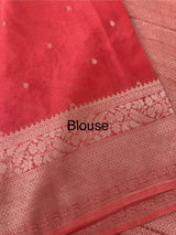Semi Banarasi Georgette saree MKGS721- Peach