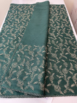 Soft kota silk saree with embriodery MS14808- Green