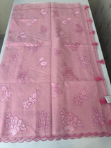 Silky kota embroidery saree  MSK890 Pink
