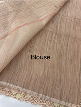 Soft Tissue kota embroidery saree MSK4660 - Dusky PeachPink