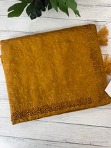 Cutwork satin mix Blended tussar saree with thread work MTS9078