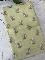 Netkota embriodery saree MS1496 Pastel PistaGreen