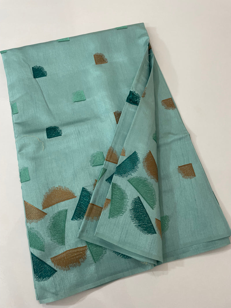 Semi silk saree MS67449 - Blue