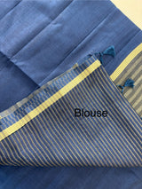 Tussar mix Semi silk saree with small zari borders MSS8924