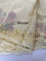 Kota silk saree with cutwork & embroidery borders  MKS15239 - PastelYellow