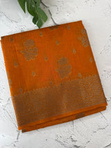 Semi banarasi saree with zari buttas - MBS6754 Turmeric Yellow