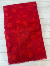 Netkota saree with applique work MS81788 - Red