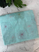 Mul chanderi saree with embroidery - MS1427 LightBlue