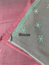 Pure Mul chanderi saree with hand chikankari work - MSM511