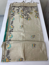 Jamdani silk Cotton Saree with blouse MS12552