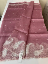 Viscose Organza saree with embriodery-MS14414