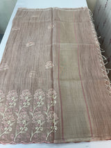 Soft Tissue kota embroidery saree MSK4660 DustyPink