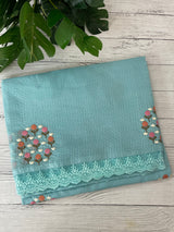 Silky kota embroidery saree MSK4359