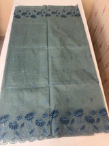 Viscose Organza saree with applique work-MSH103 MidnightBlue