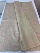 Blended tussar silk saree with cross stitch embroidery SEFNHES3