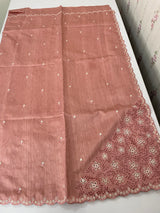 Cutwork Semi tussar saree MTSS674