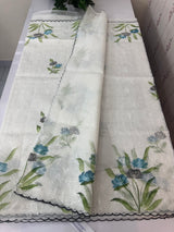 NetkKota sarees with handpainting and embroidery MS7833