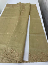 Blended tussar silk saree with cutwork MS1072