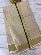 Kerala tissue saree-Green Kara