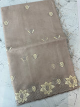 Soft Tissue kota embroidery saree MSK4660 PastelMauve