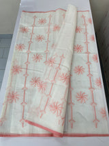 Soft Netkota saree with cross stitch embroidery MSH210