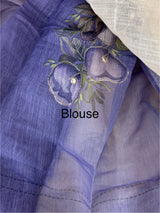 Semi linen saree with blouse MLS8765 (1)