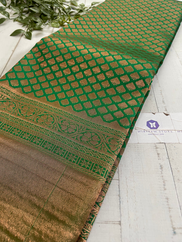 Semi Kanchipuram-Mangalya pattu Spring Green MMP602