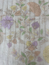 Mul chanderi applique work saree  MSH7371