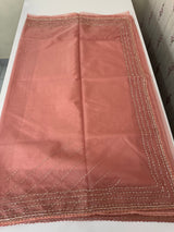 Handworked Organza saree and blouse MCW376 Peach