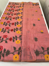 Jamdani silk Cotton Saree with thread work  MSJ787